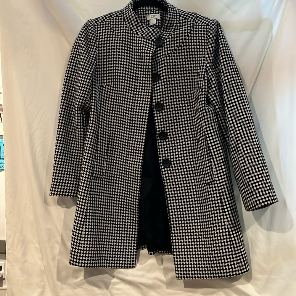 Ann Taylor Loft women’s checkered jacket, size small